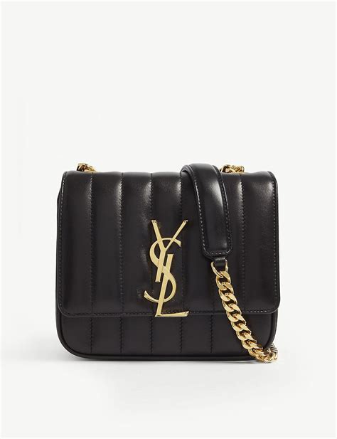 Saint Laurent Vicky Small YSL Crossbody Bag in 